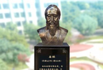 内江玻璃钢扁鹊著名医生半身像雕塑