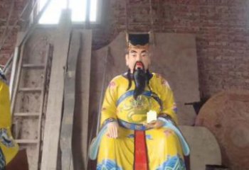 内江玻璃钢彩绘文财神寺庙神像雕塑