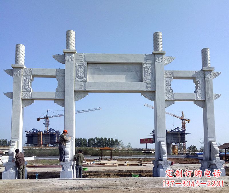 内江玻璃钢牌坊雕塑美丽的艺术与历史结合