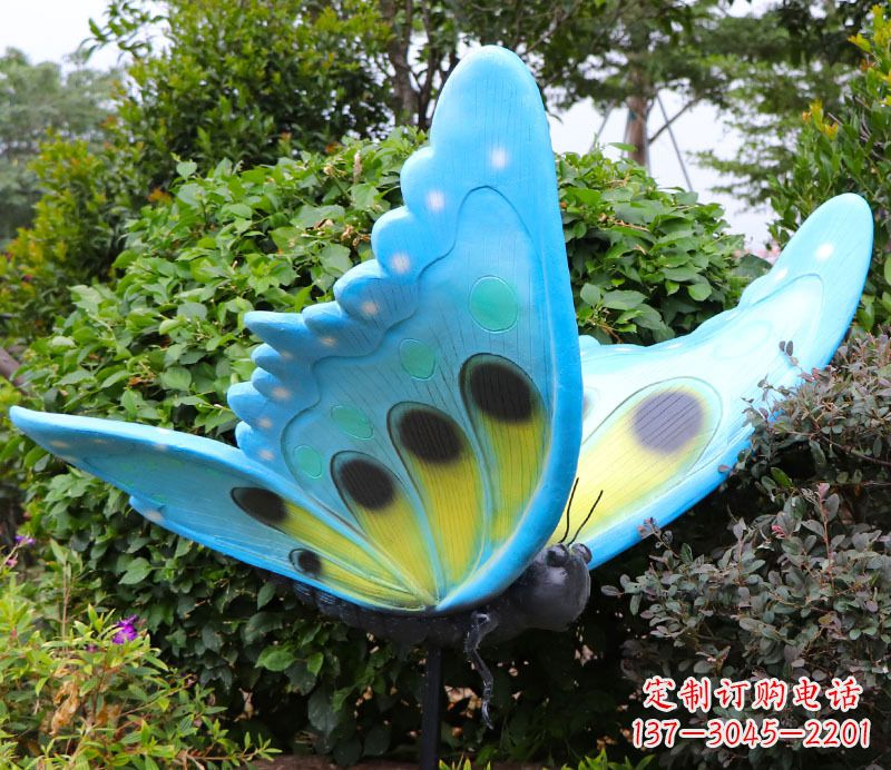 内江玻璃钢树脂仿真蝴蝶雕塑