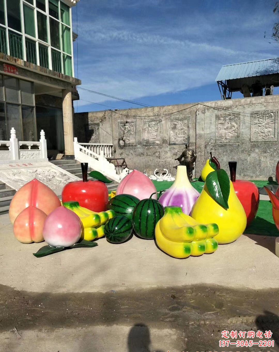 内江玻璃钢水果雕塑一种别致的艺术
