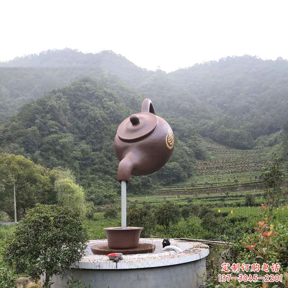 内江玻璃钢天壶喷泉精致而神奇的雕塑