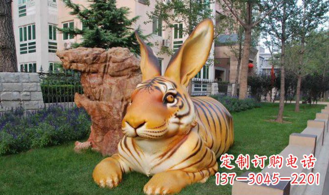 内江玻璃钢兔子雕塑精致、经典、永恒