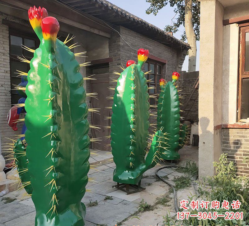 内江仙人掌雕塑玻璃钢的艺术精品