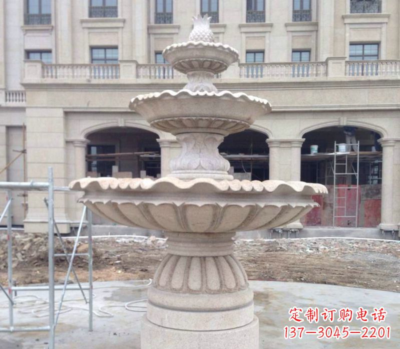 内江菠萝多层喷泉石雕——精美而多变的艺术品