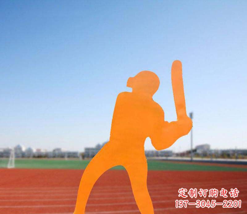 内江不锈钢棒球雕塑精美的艺术品