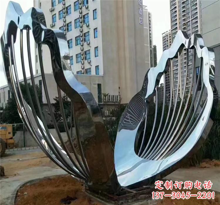 内江不锈钢贝壳雕塑艺术与自然的完美结合