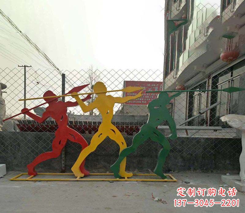 内江不锈钢标枪雕塑一种新兴的艺术形式