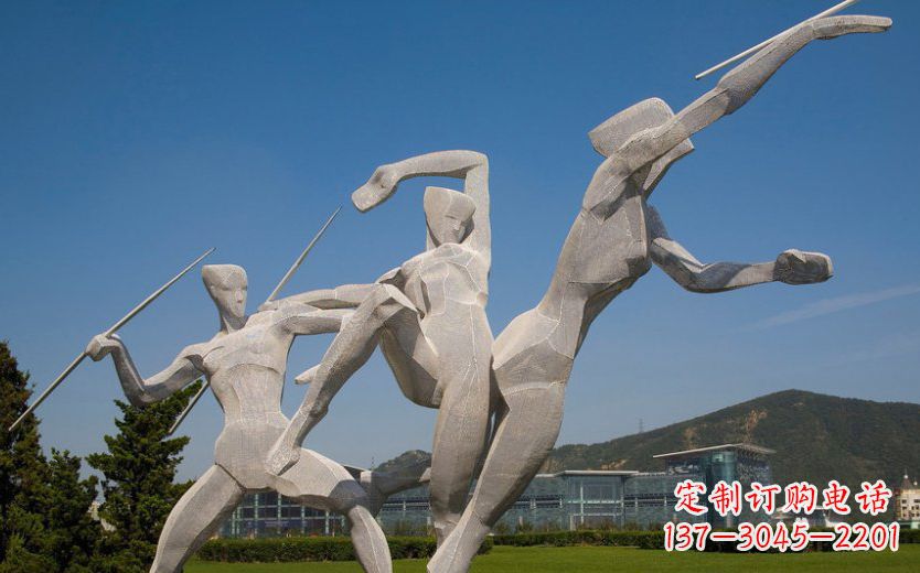 内江不锈钢标枪运动雕塑