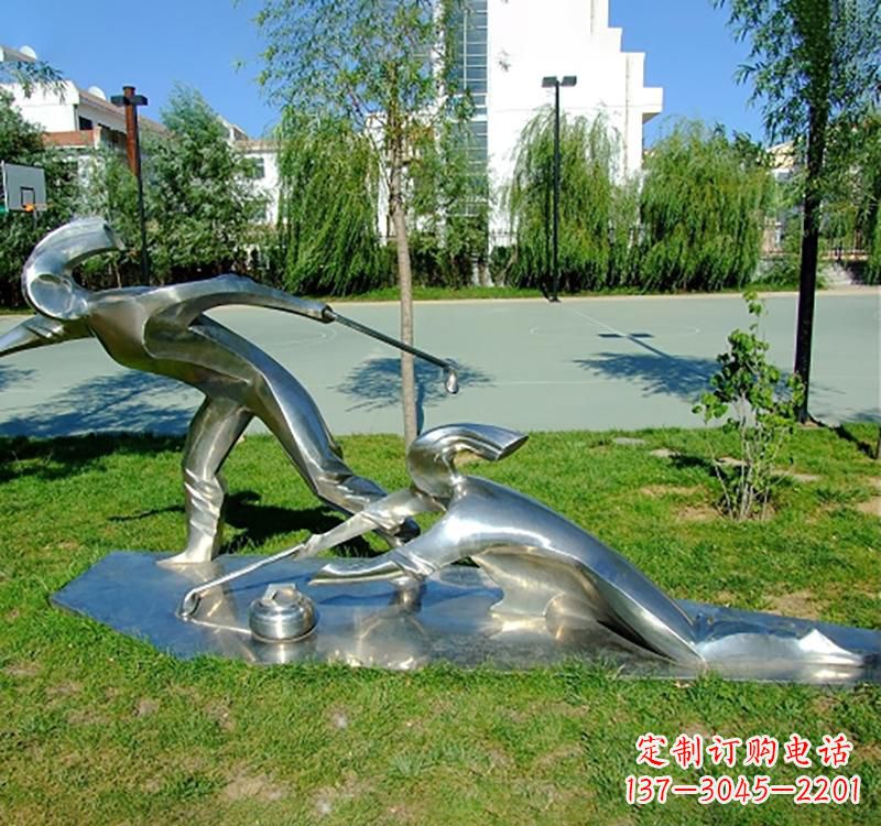 内江不锈钢冰壶雕塑——一种艺术形式