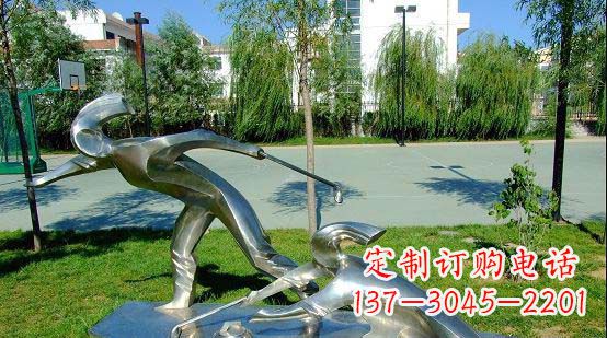 内江不锈钢冰壶雕塑艺术与运动的完美结合