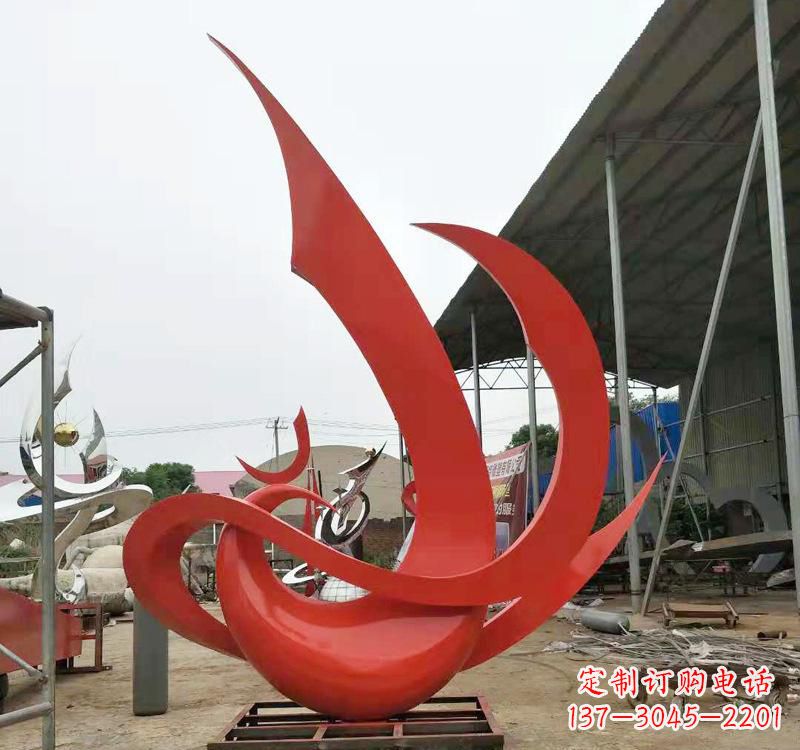 内江不锈钢彩色凤凰雕塑传承东方美学