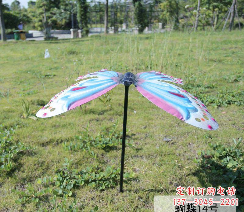 内江不锈钢彩色蝴蝶雕塑艺术之美