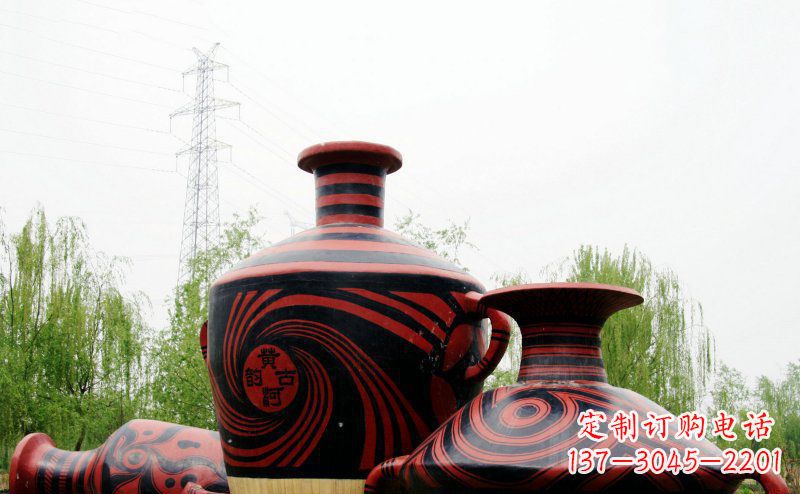 内江不锈钢彩色花盆雕塑让空间更加精致