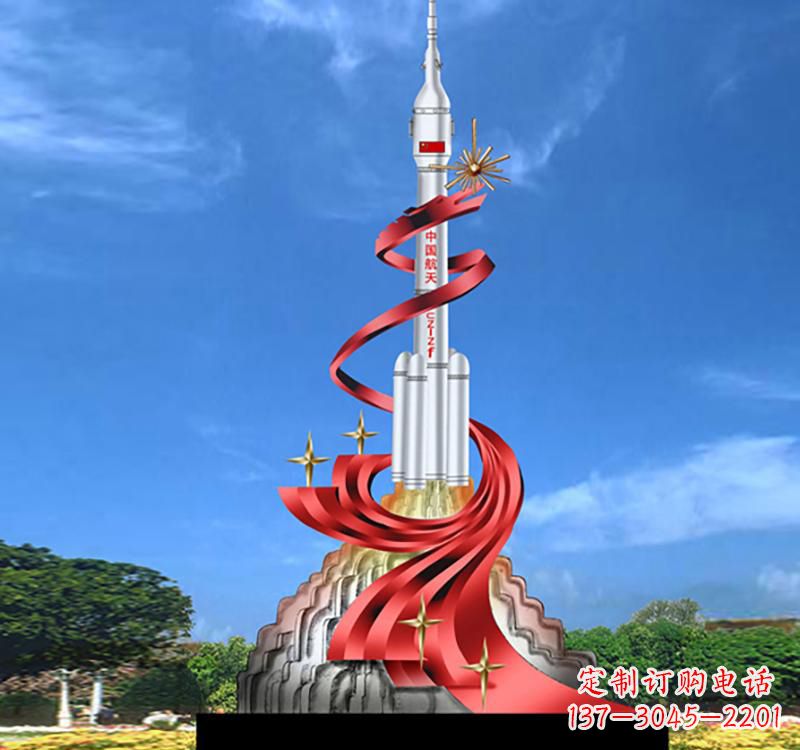 内江不锈钢嫦娥飞天标识雕塑