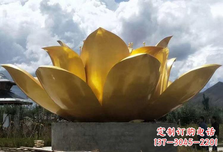 内江不锈钢莲花雕塑——精美绝伦