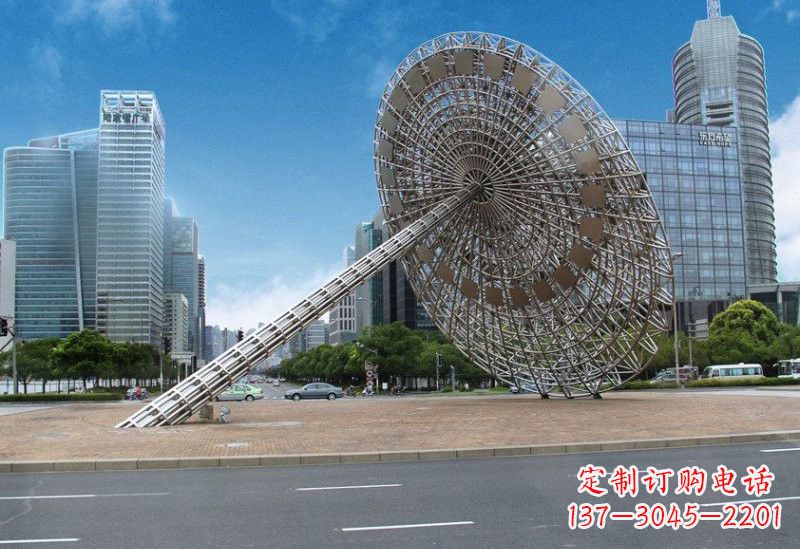 内江不锈钢城市日晷雕塑——缔造城市新景观