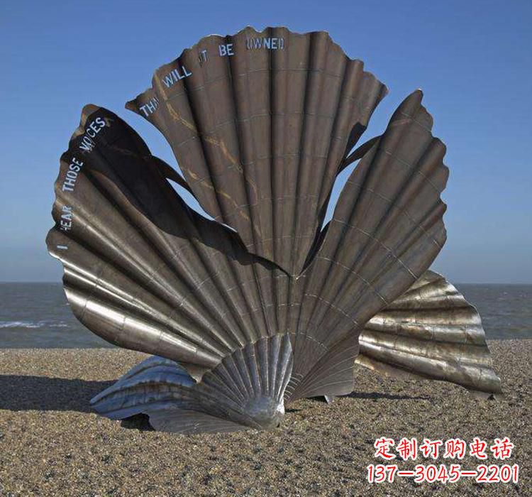 内江不锈钢城市的扇贝雕塑——一座海洋文化的象征