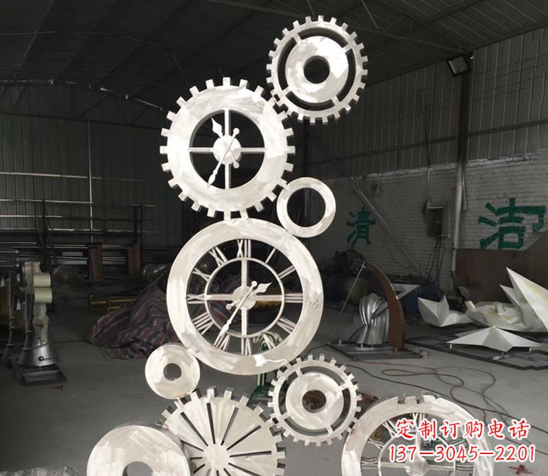 内江不锈钢齿轮雕塑艺术与科技的完美结合