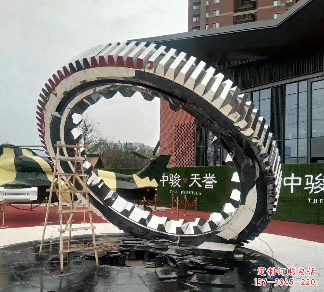 内江不锈钢抽象齿轮雕塑1