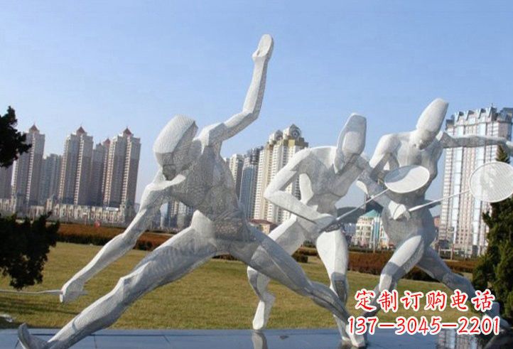内江精致不锈钢羽毛球雕塑