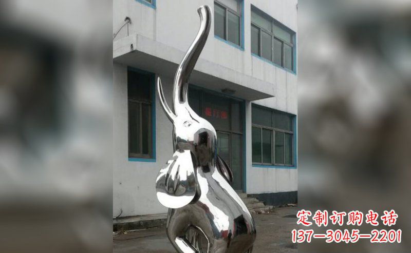 内江精致的不锈钢大象雕塑