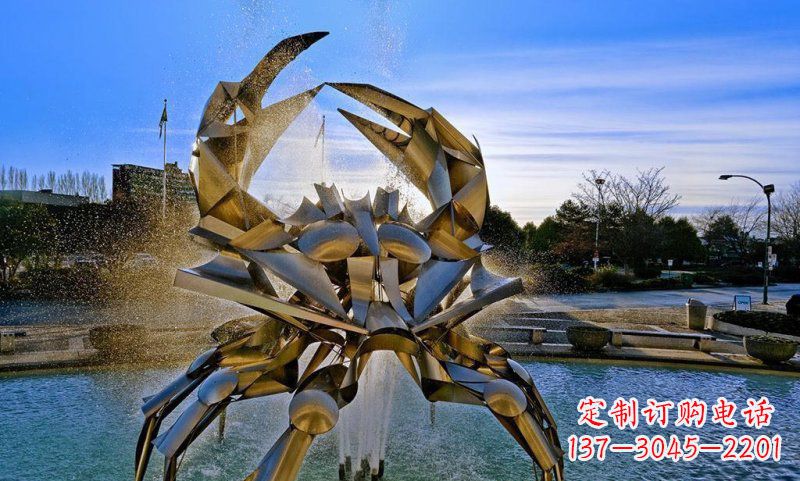 内江精美不锈钢螃蟹雕塑