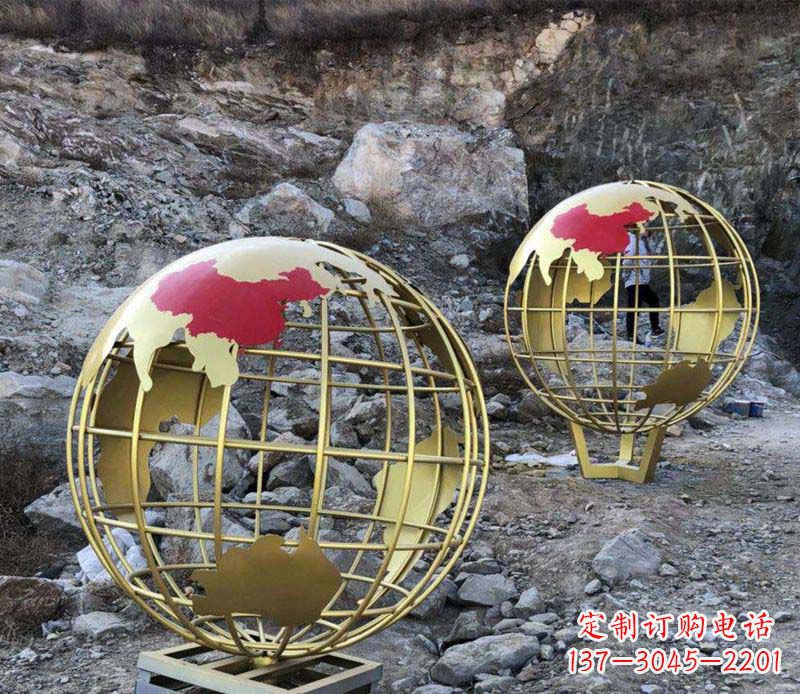 内江不锈钢制作的地球雕塑