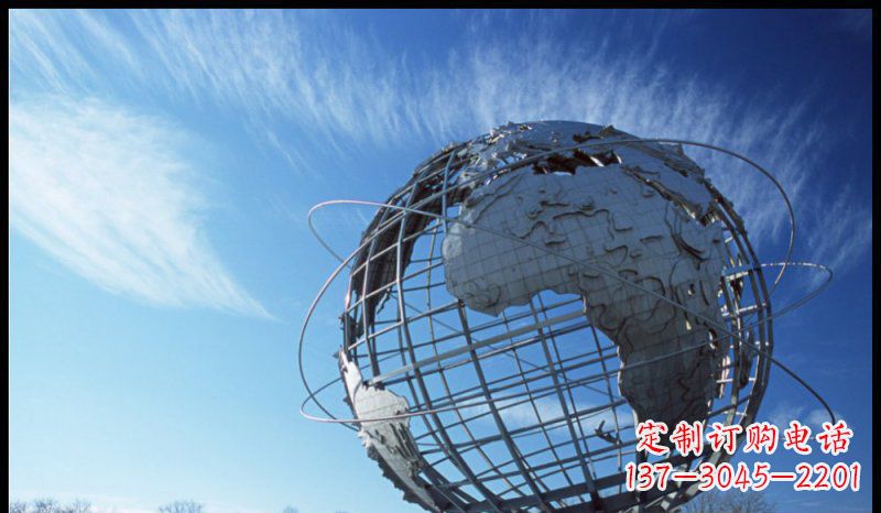 内江不锈钢制地球雕塑精美的艺术品