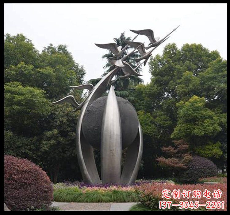 内江不锈钢天鹅雕塑