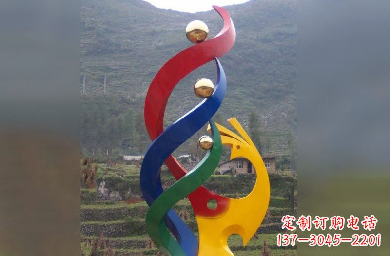 内江不锈钢凤凰雕塑象征着精致的美