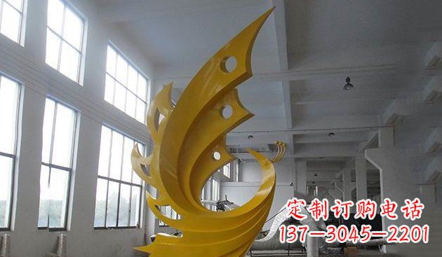 内江不锈钢凤凰雕塑——给生活添彩