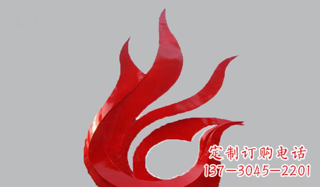 内江不锈钢凤凰雕塑——传承古代文化之美