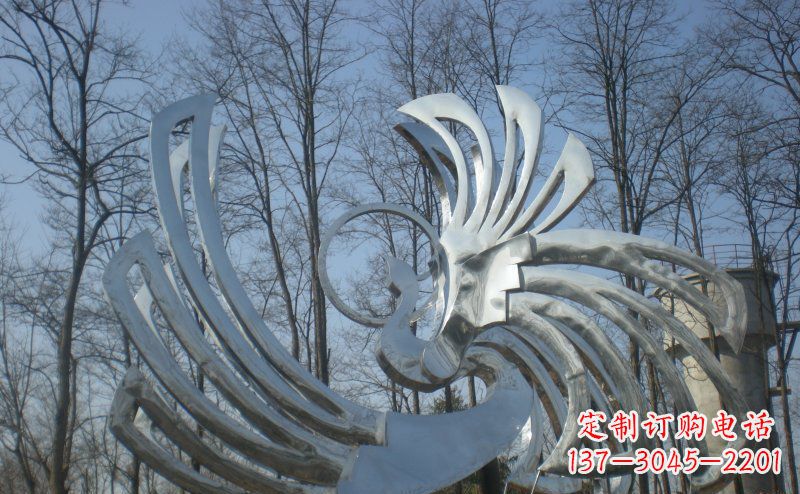 内江精美的不锈钢凤凰雕塑