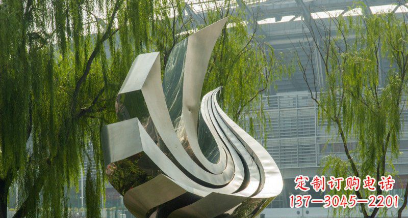 内江不锈钢凤凰雕塑美丽的象征
