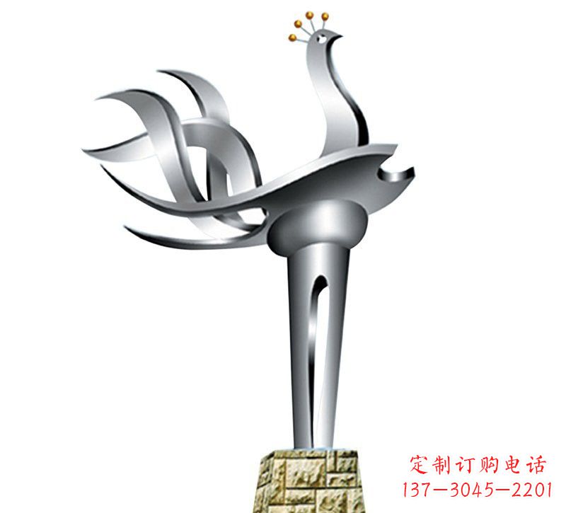 内江不锈钢抽象凤凰设计图