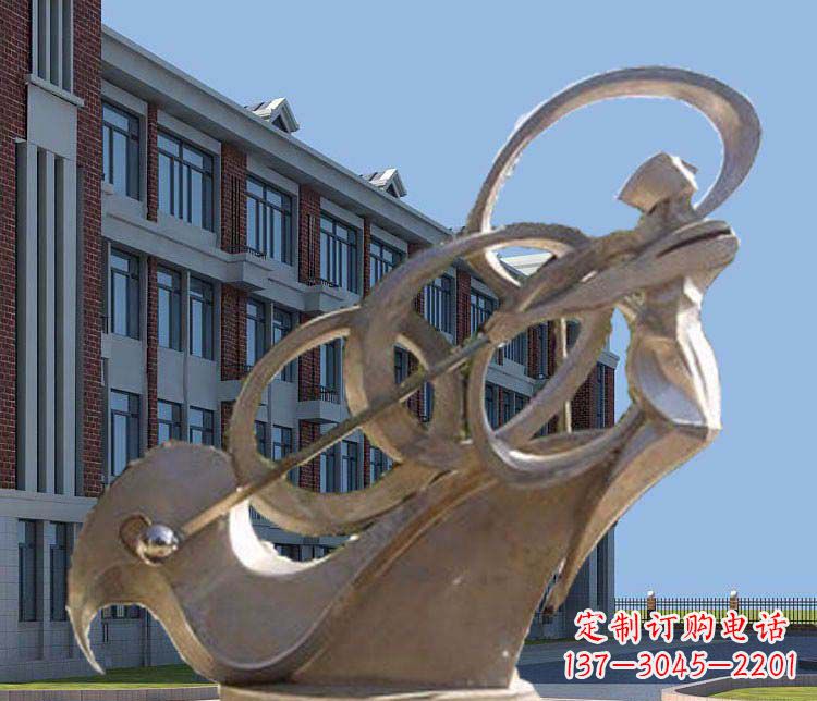 内江不锈钢制作的高尔夫球人物雕塑