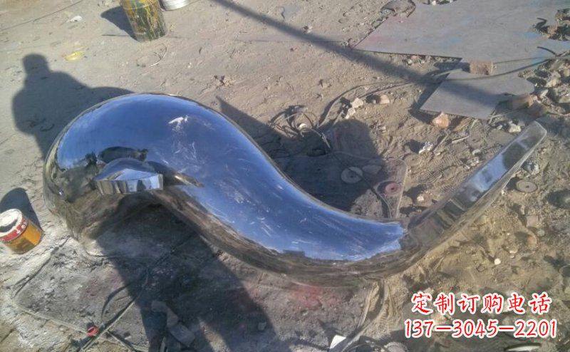 内江不锈钢海豚雕塑展示优雅美丽