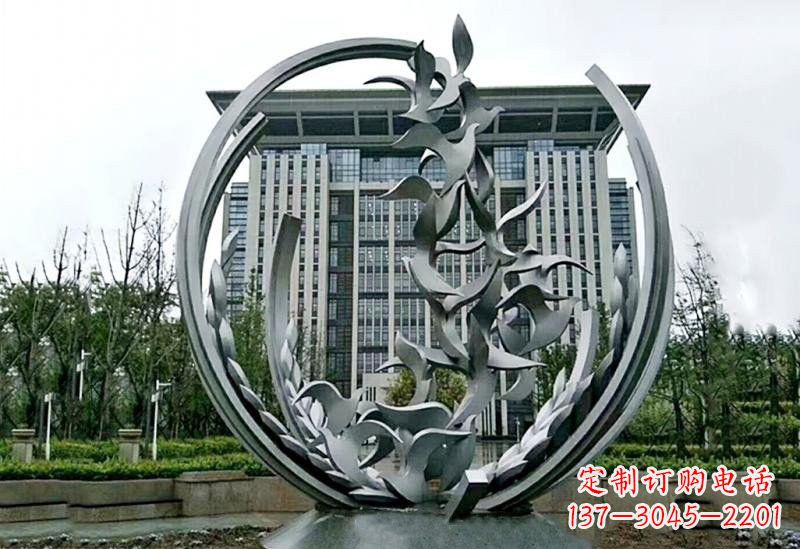 内江不锈钢和平鸽雕塑