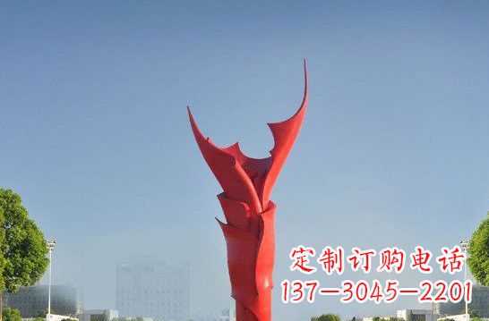 内江不锈钢火炬雕塑——点燃友谊之火