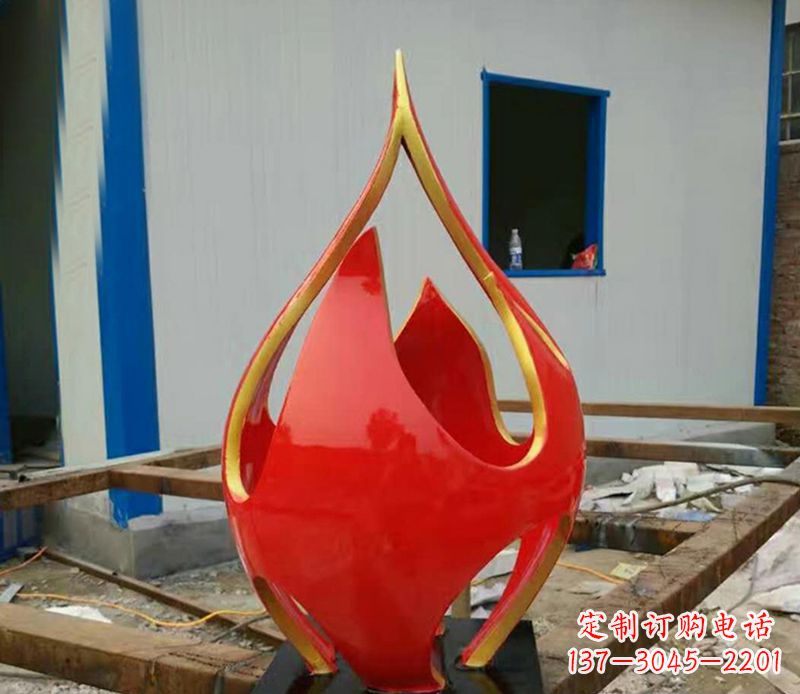 内江不锈钢抽象火龙果广场雕塑