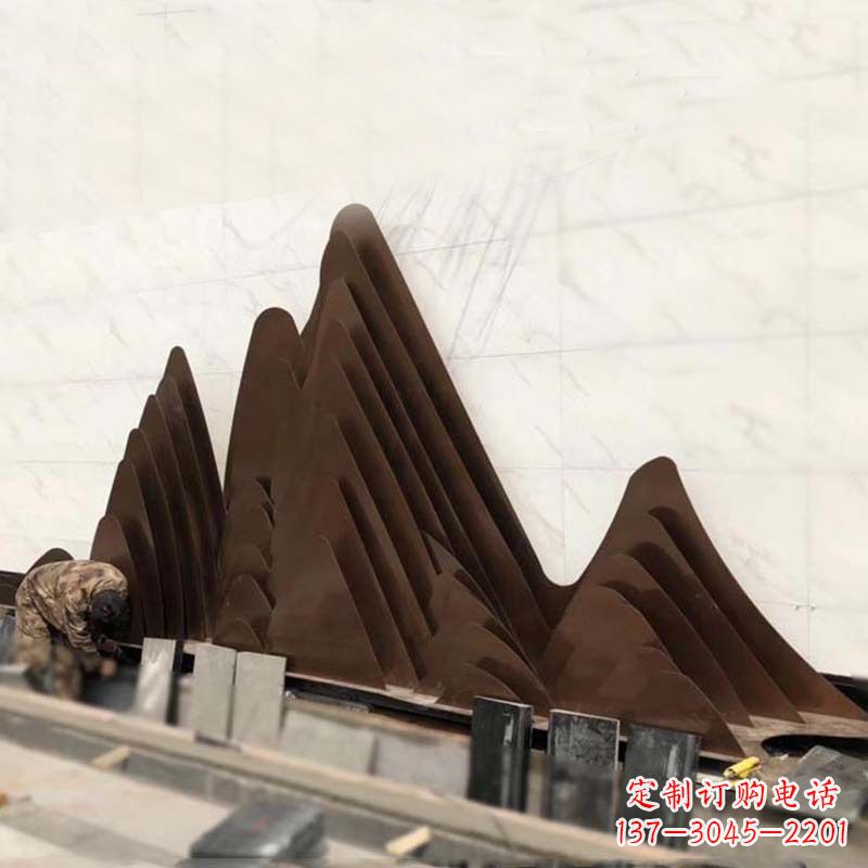 内江精美不锈钢假山雕塑