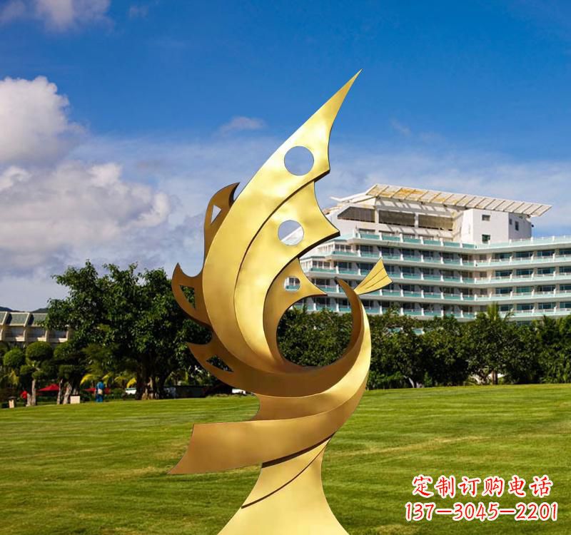 内江不锈钢凤凰雕塑精致而古典