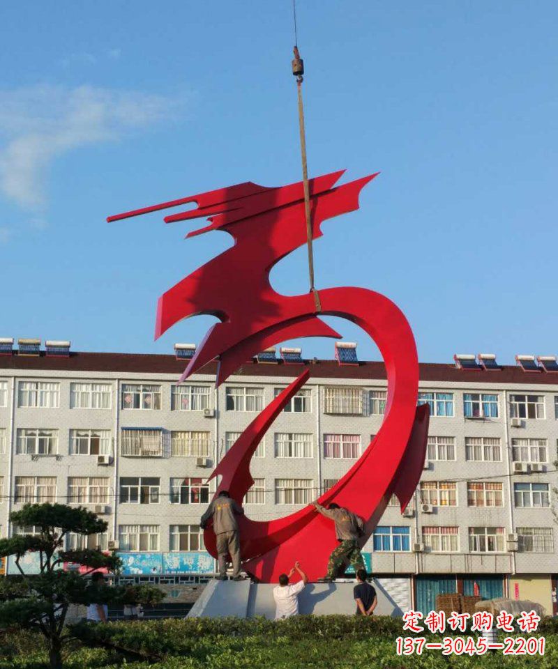 内江不锈钢龙雕塑展现龙城市景观之美
