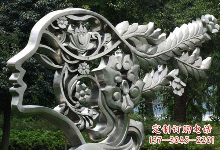 内江不锈钢美女雕塑一种流行的艺术形式