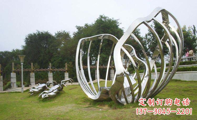 内江不锈钢贝壳雕塑的美
