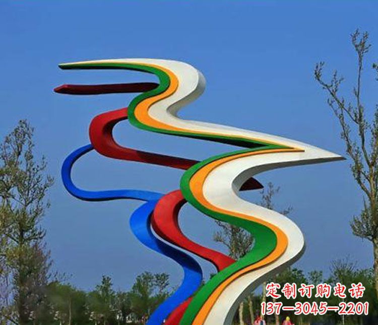 内江精美不锈钢飘带雕塑