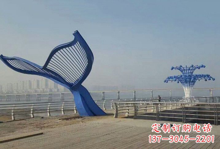 内江不锈钢鲸鱼雕塑