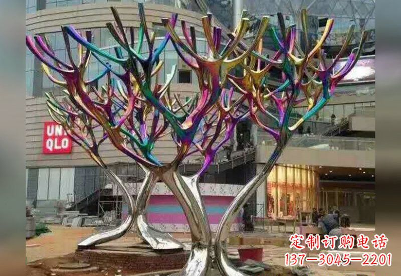 内江不锈钢树枝雕塑自然的美丽