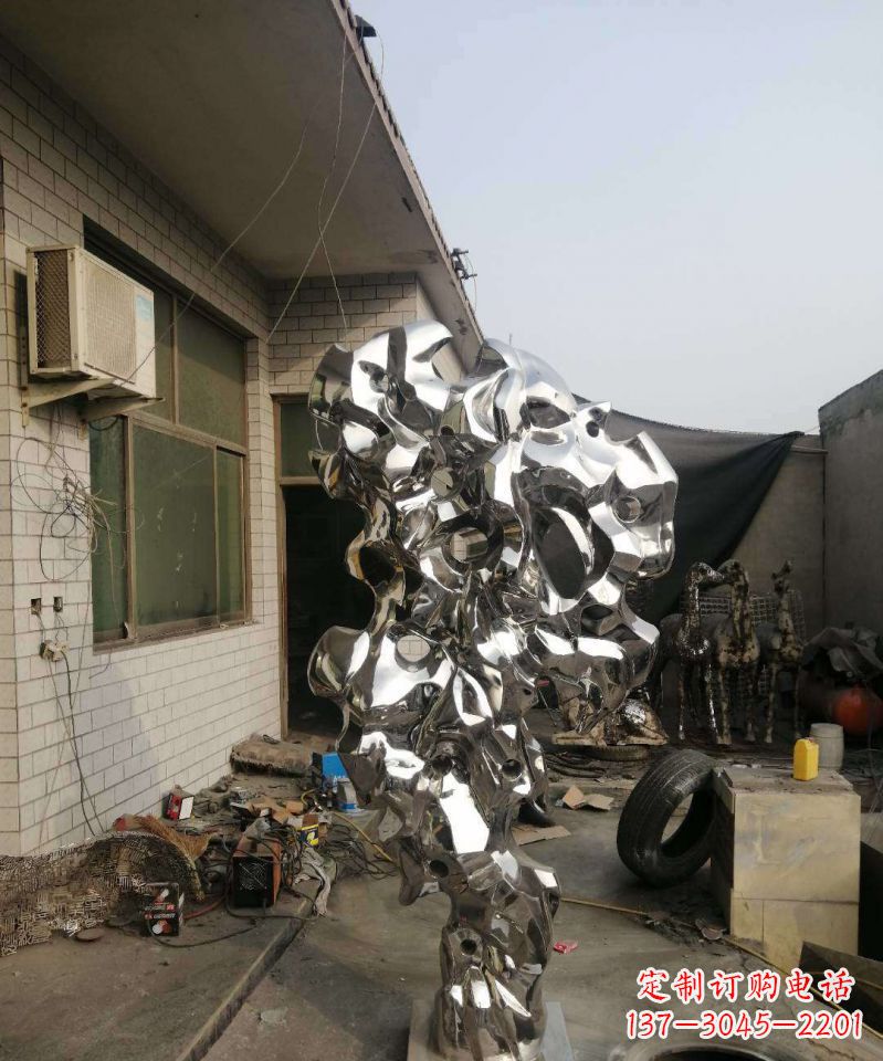 内江太湖石雕塑不锈钢的艺术精品